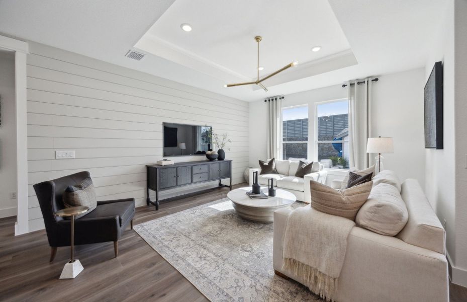 Furnished interior view inside a new home in Treeline, Justin (Image 12).
