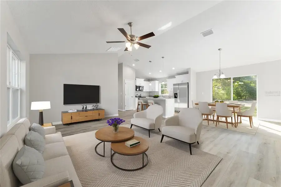 Furnished interior view inside a new home in , Citrus Springs (Image 2). Furnished interior view inside a new home in , Citrus Springs (Image 2).