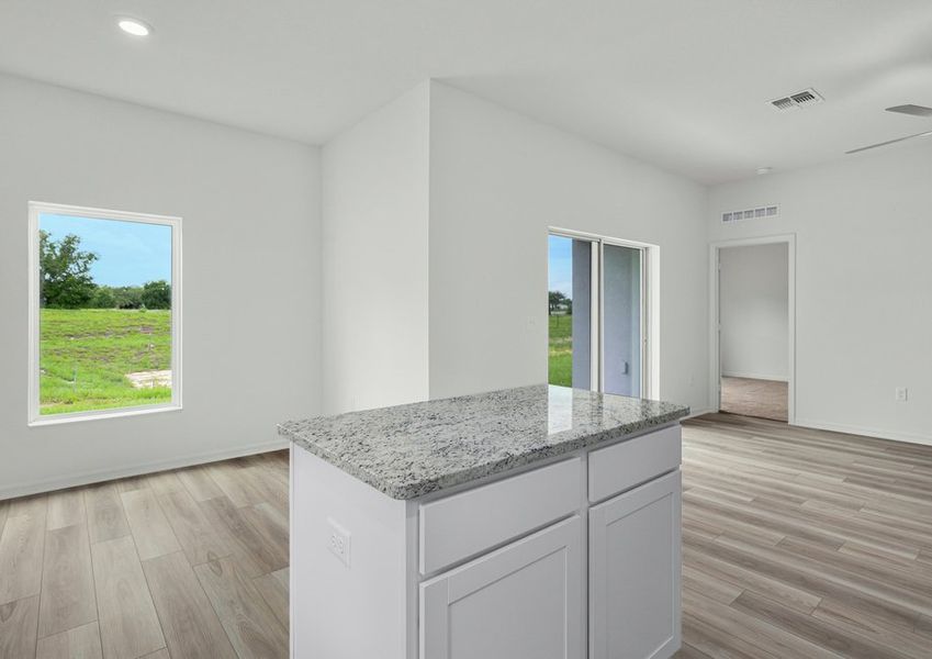 Open concept perfect for hosting