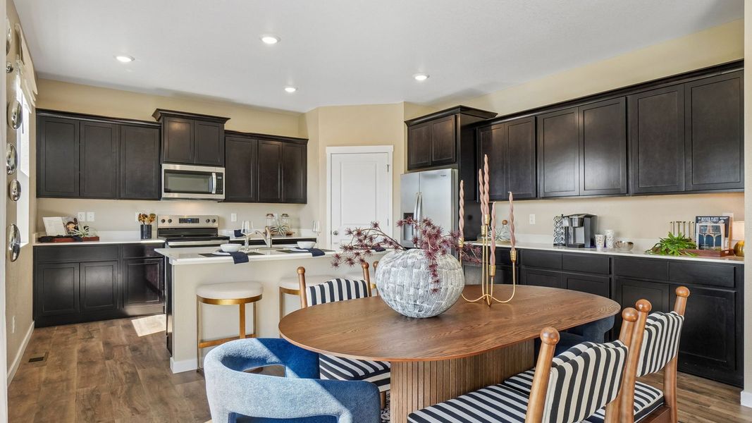 Furnished interior view inside a new home in Fossil Creek Ranch, Windsor (Image 7).