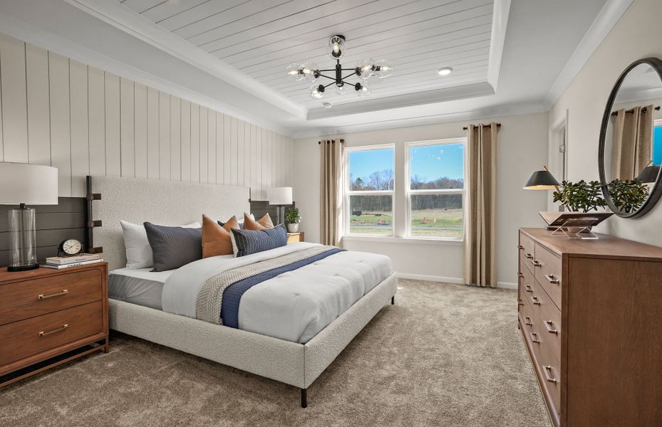 Representative furnished interior of a home built from the Badin by Pulte Homes in Riverstone, Monroe (Image 27).