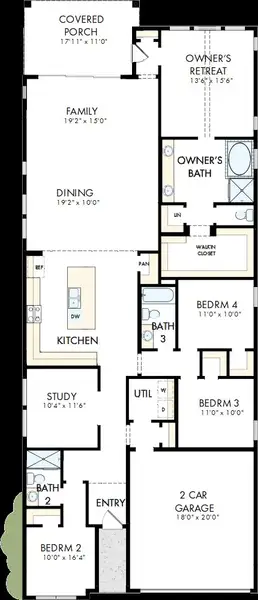 2D floor plan layout of this home in Jubilee - Reserve Collection, Hockley, TX (Image 2). 2D floor plan layout of this home in Jubilee - Reserve Collection, Hockley, TX (Image 2).