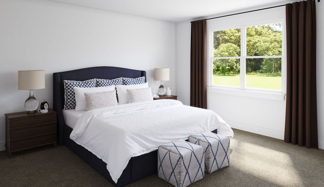Representative furnished interior of a home built from the Collier by Mattamy Homes in Cardinal Landing, Coats (Image 9).