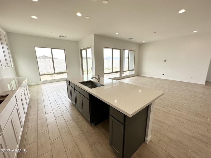 12 - Kitchen Island and Great Room