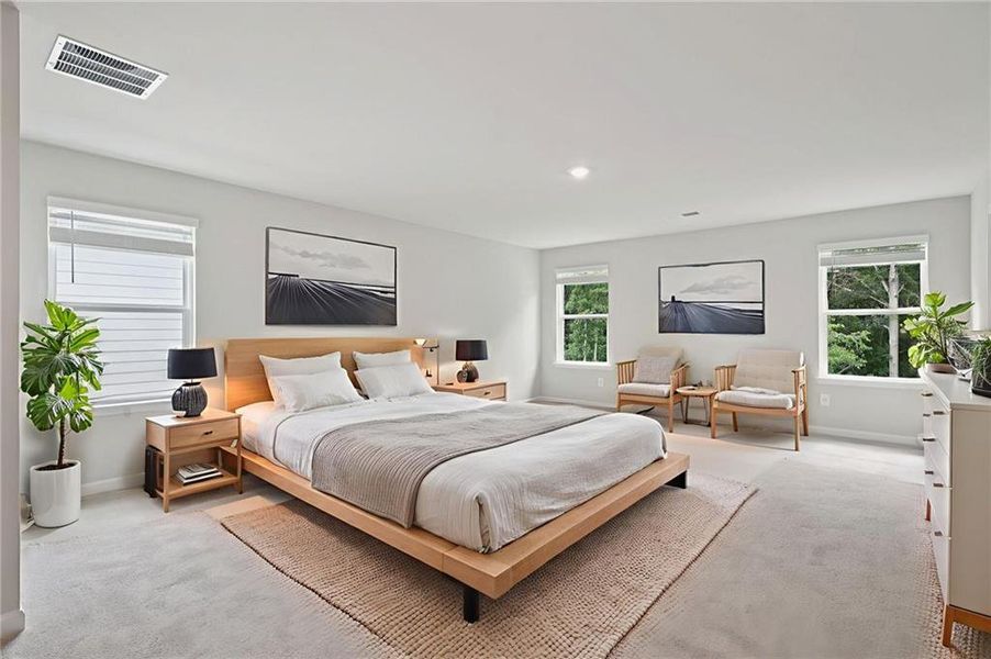 Furnished interior view inside a new home in Vines at Mill Creek - Estate Series, Braselton (Image 17).