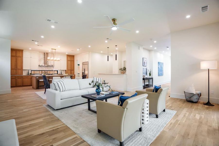 Furnished interior view inside a new home in , Dallas (Image 4).