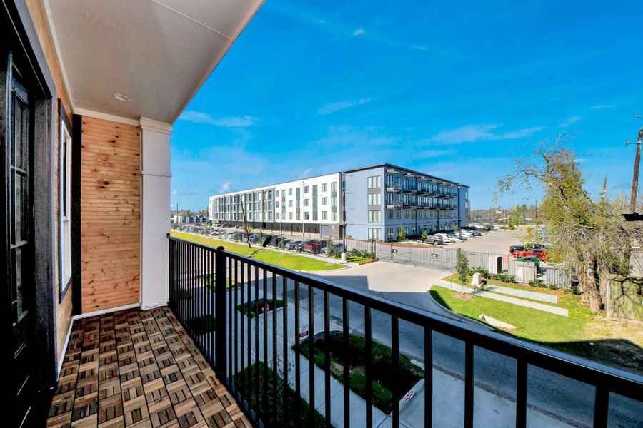 Exterior details and patio area of a home in , Houston (Image 25).