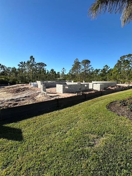 In-progress construction of a new home in , Port Charlotte, FL (Image 2).