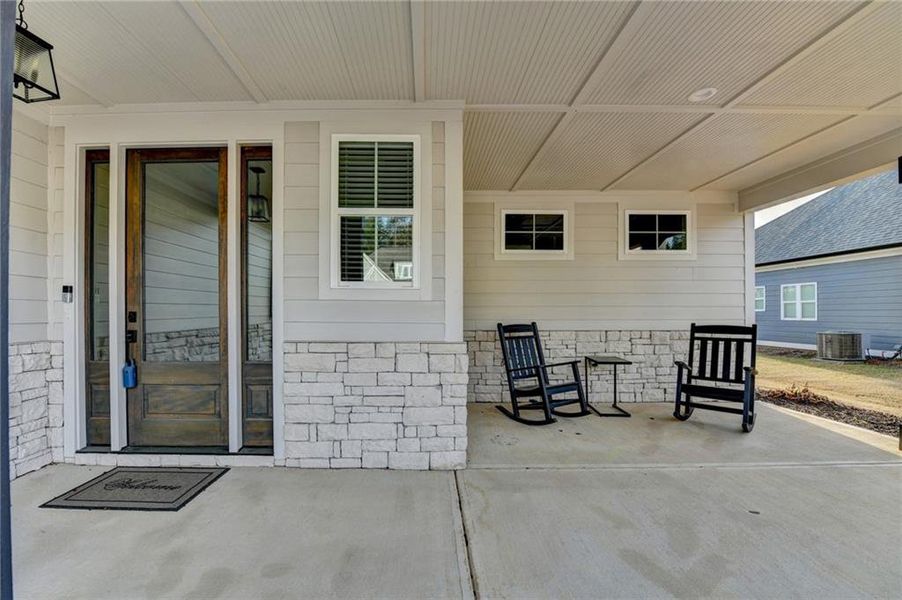 Exterior details and patio area of a home in , Greensboro (Image 27). Exterior details and patio area of a home in , Greensboro (Image 27).