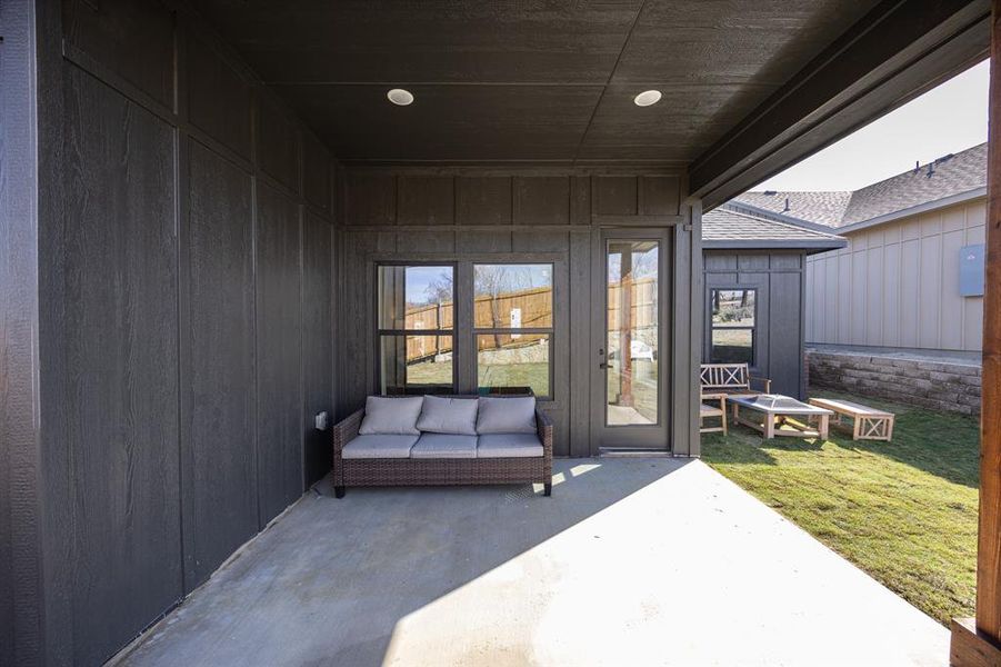 Exterior details and patio area of a home in , Fort Worth (Image 22).