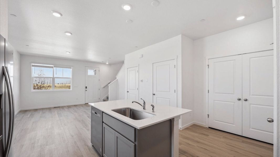Furnished interior view inside a new home in Settlers Crossing, Commerce City (Image 9).
