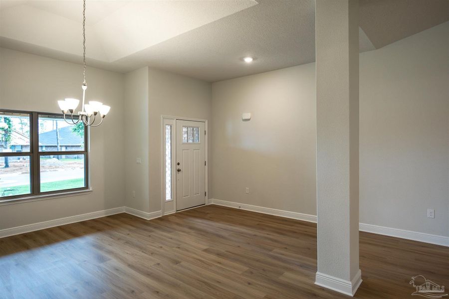 Representative unfurnished interior of a home built from the Plan 2751 by Adams Homes in Pecan Valley, Cantonment (Image 12).