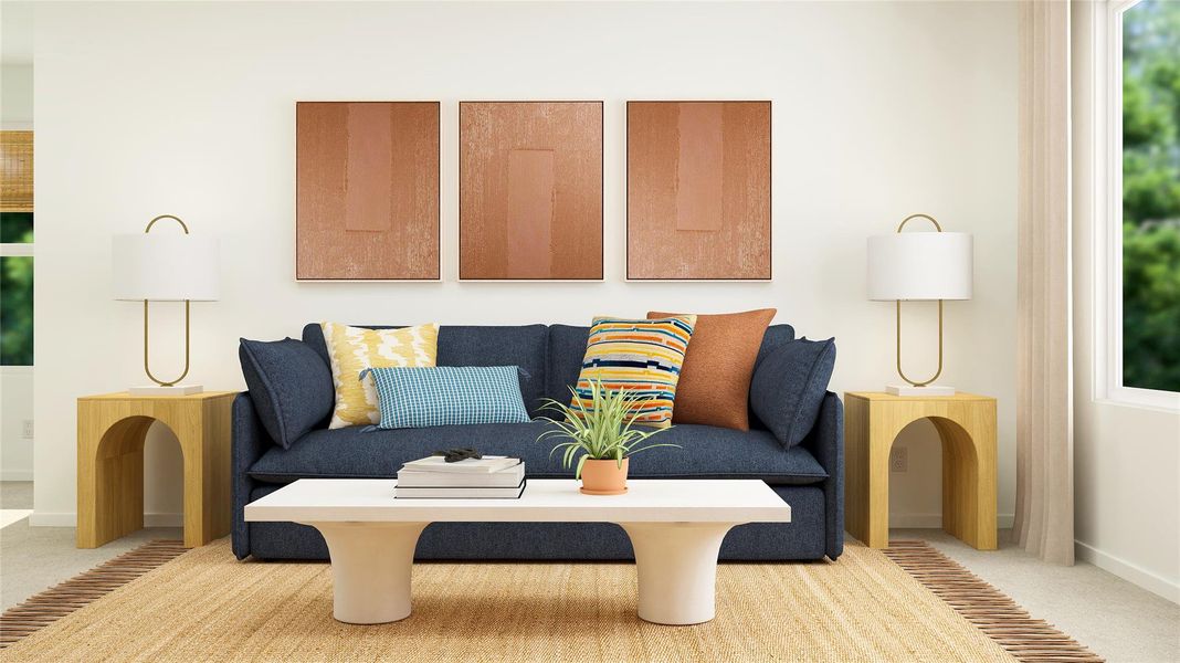 Furnished interior view inside a new home in Monarch Landing, Needville (Image 10).