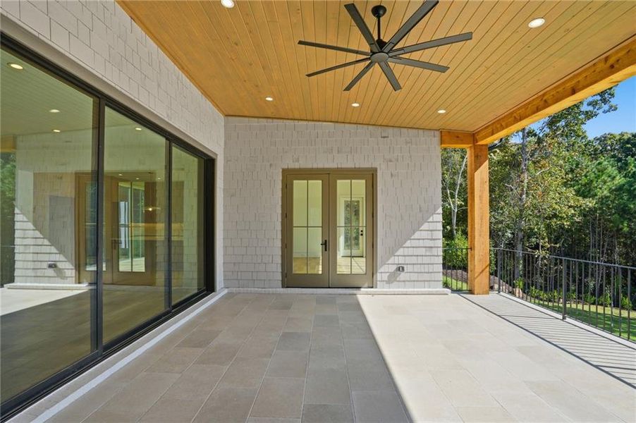 Exterior details and patio area of a home in , Roswell (Image 3). Exterior details and patio area of a home in , Roswell (Image 3).