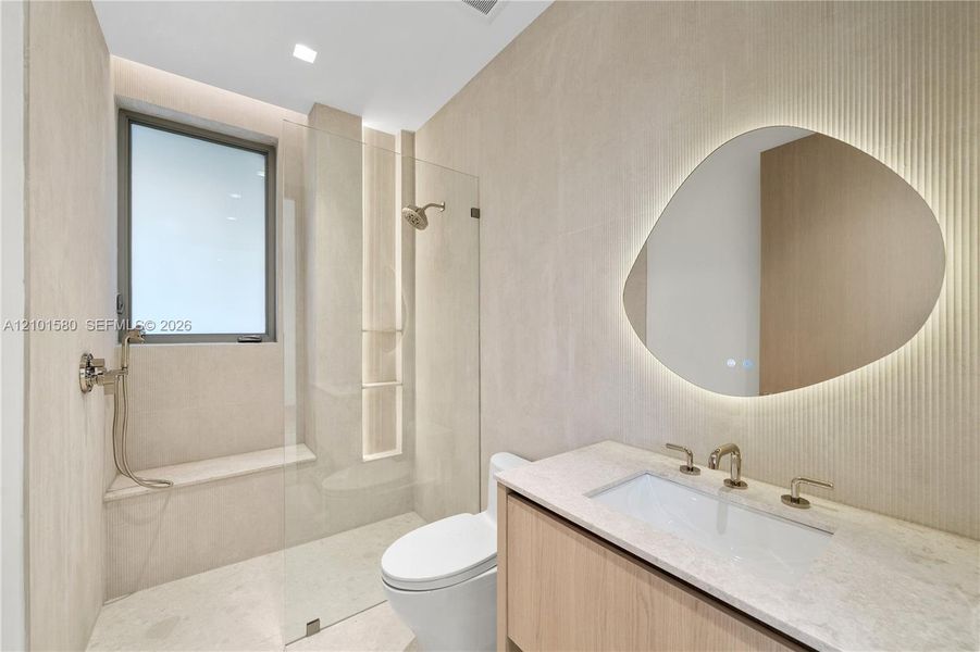 Furnished interior view inside a new home in , Miami (Image 17).