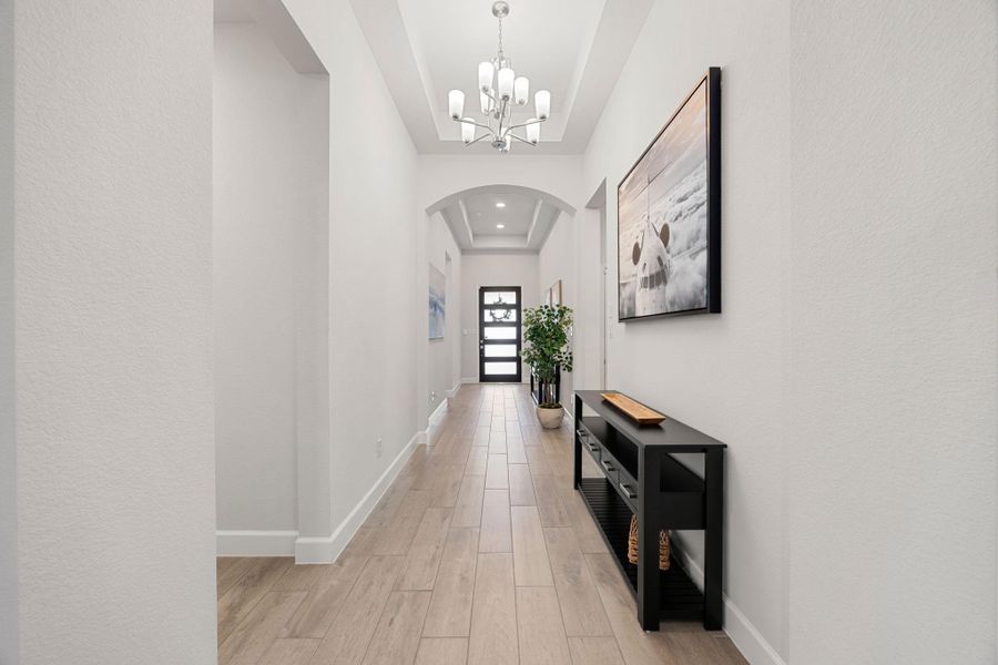 Furnished interior view inside a new home in The Highlands, Porter (Image 11).