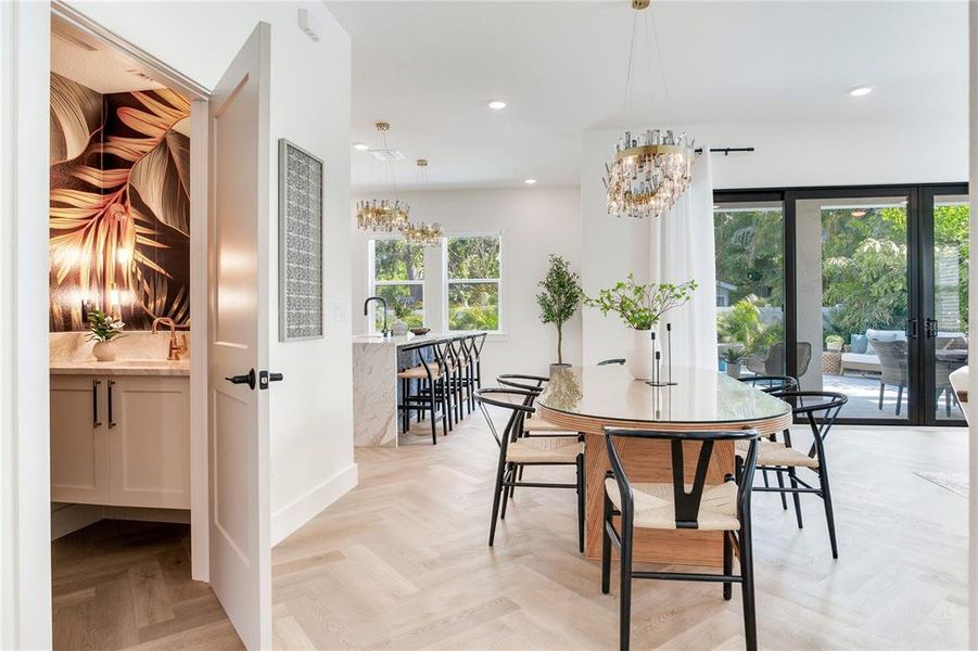 Furnished interior view inside a new home in , Gulfport (Image 11).