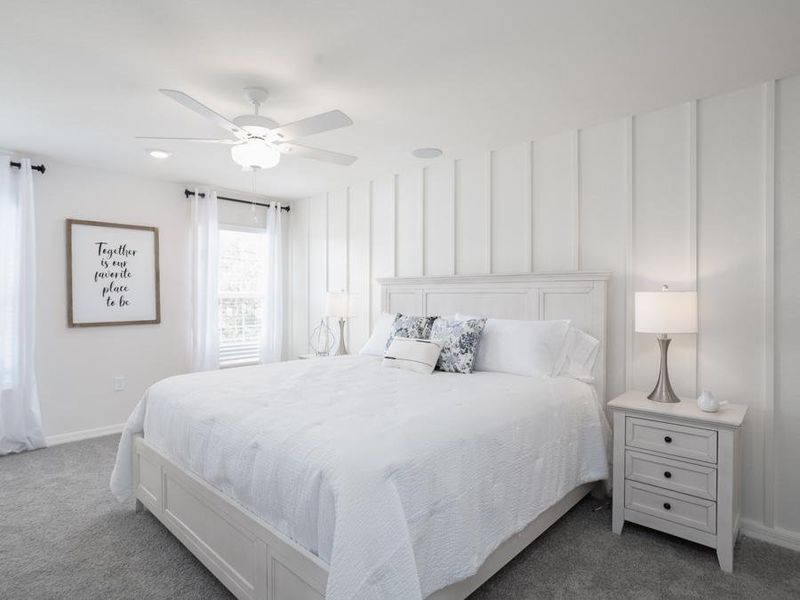 Your spacious owner`s suite awaits - Azalea townhome by Highland Homes