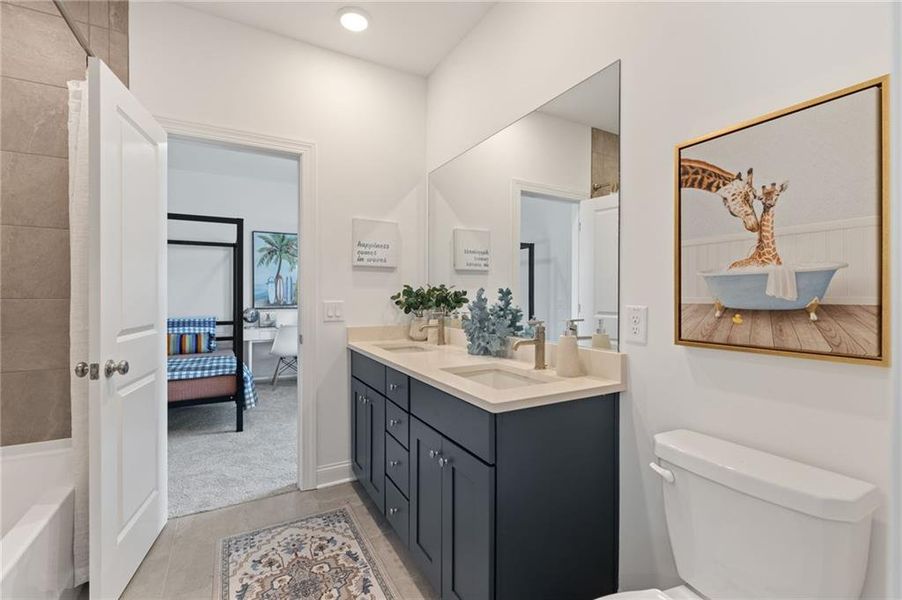 Furnished interior view inside a new home in Ashbury Commons, Powder Springs (Image 23).