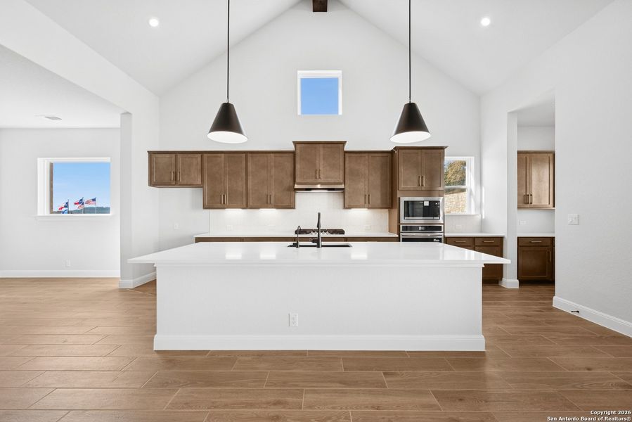 Furnished interior view inside a new home in Windsong - Legacy Series, Boerne (Image 5).