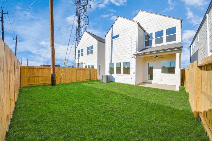 Exterior details and patio area of a home in , Houston (Image 4). Exterior details and patio area of a home in , Houston (Image 4).