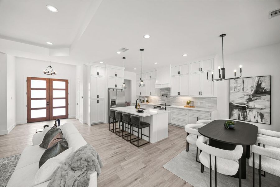 Furnished interior view inside a new home in , Dayton (Image 5).