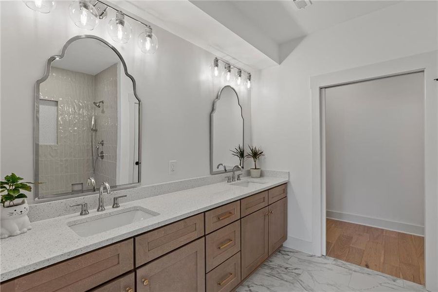 Furnished interior view inside a new home in , Peachtree City (Image 10).