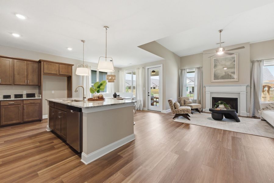 Furnished interior view inside a new home in Storyvale, Hixson (Image 6).