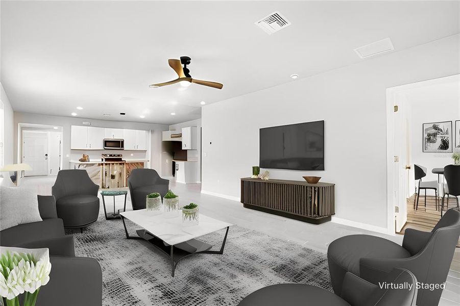 Furnished interior view inside a new home in , North Fort Myers (Image 5).