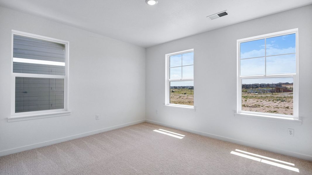 Spacious, unfurnished interior of a new home in Trails at Crowfoot, Parker (Image 41). Spacious, unfurnished interior of a new home in Trails at Crowfoot, Parker (Image 41).