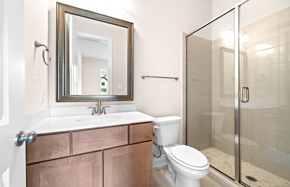 Representative furnished interior of a home built from the 4094 by Ravenna Homes in Artavia 70′, Conroe (Image 34).