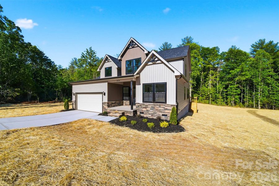 Front exterior of a new home in , Morganton, NC, highlighting curb appeal (Image 2). Front exterior of a new home in , Morganton, NC, highlighting curb appeal (Image 2).