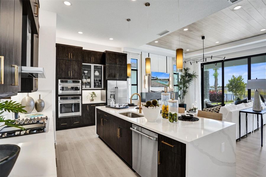 Furnished interior view inside a new home in Esprit at Avenir, Palm Beach Gardens (Image 6).