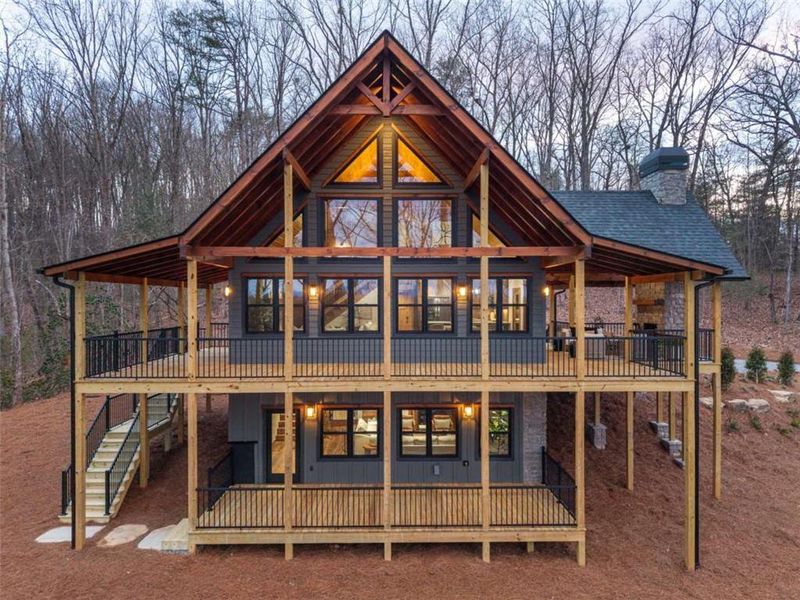 In-progress construction of a new home in , Blue Ridge, GA (Image 40).