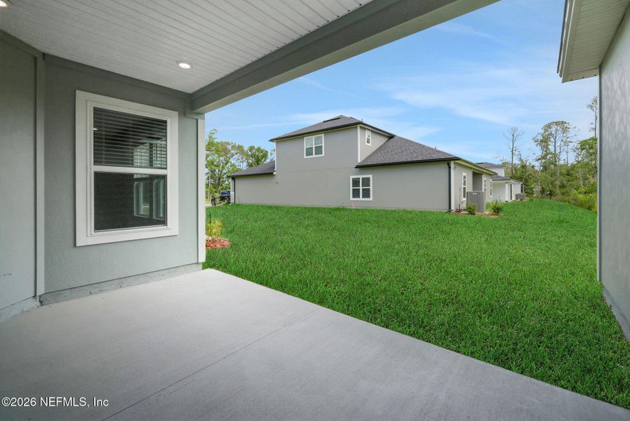 Exterior details and patio area of a home in Wilford Oaks, Orange Park (Image 23). Exterior details and patio area of a home in Wilford Oaks, Orange Park (Image 23).