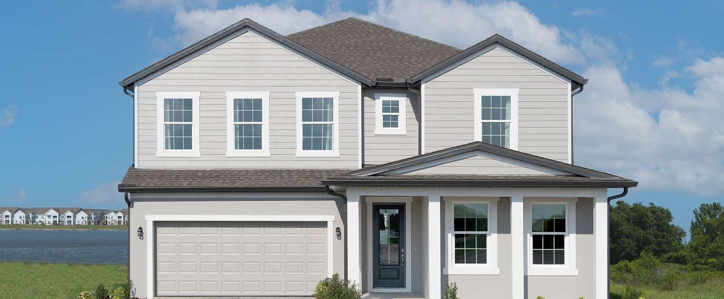 Representative exterior photo of a completed home built from the Duval by Ashton Woods in Lake Cawood Traditional, Windermere, FL (Image 1).