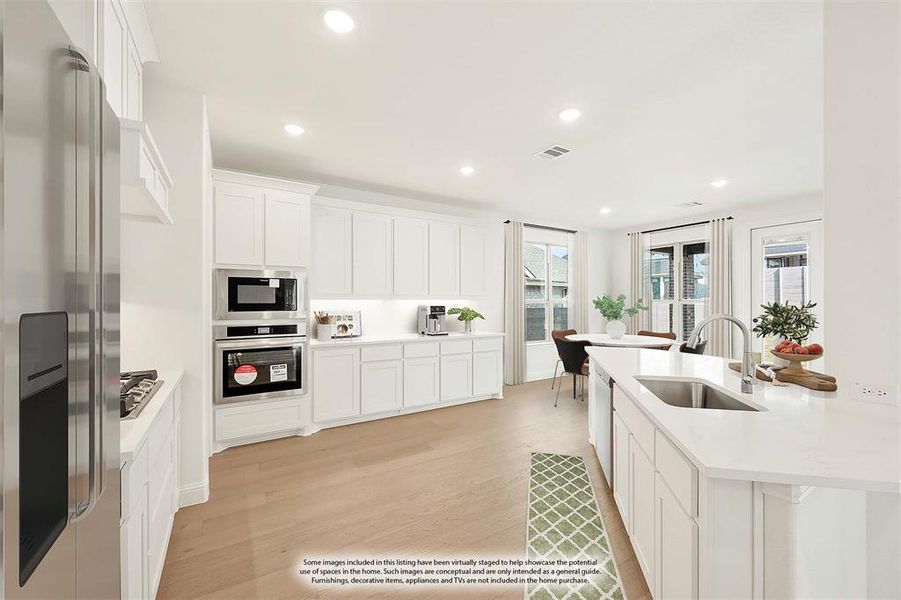 Furnished interior view inside a new home in Painted Tree Woodland District 50, McKinney (Image 9).