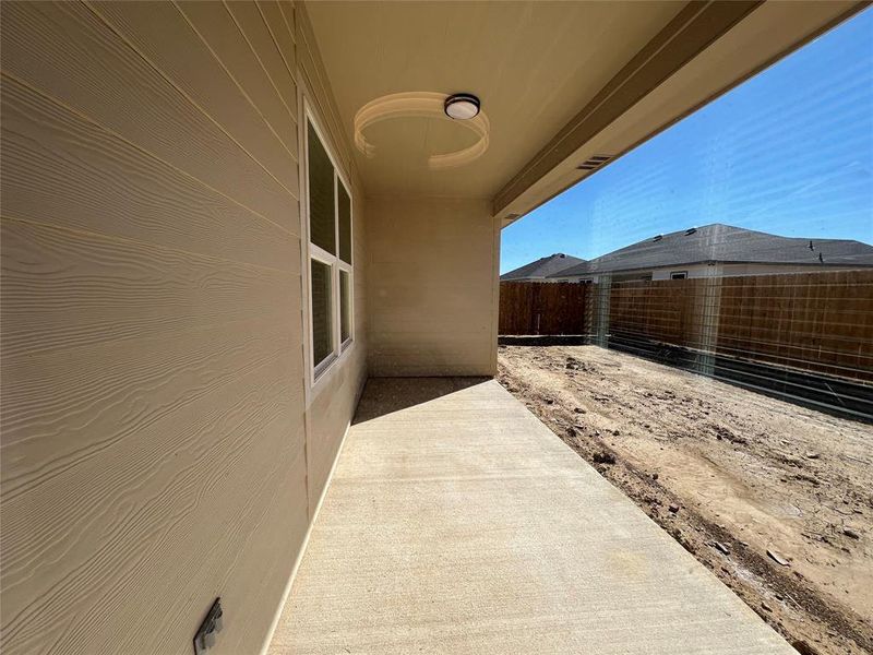 View of patio