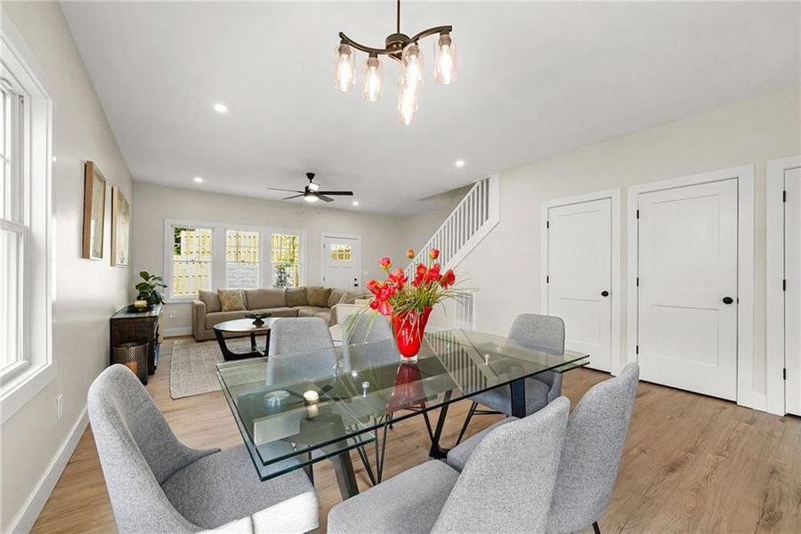 Furnished interior view inside a new home in , Atlanta (Image 15). Furnished interior view inside a new home in , Atlanta (Image 15).