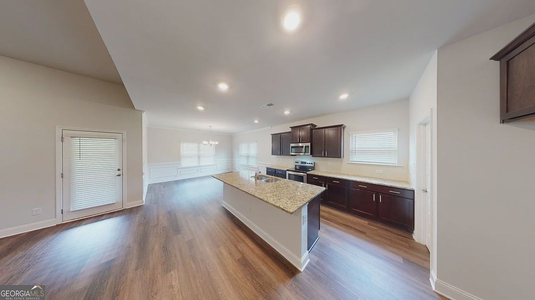 Furnished interior view inside a new home in The Abberley., Macon (Image 5).