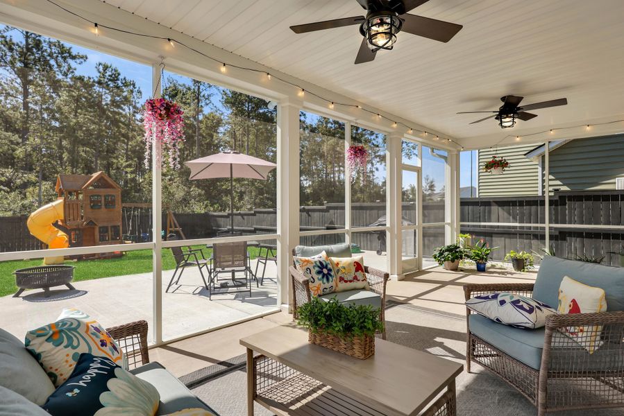Furnished interior view inside a new home in , Summerville (Image 23). Furnished interior view inside a new home in , Summerville (Image 23).