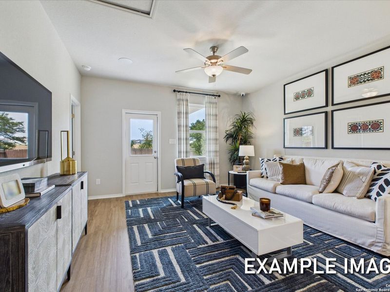 Furnished interior view inside a new home in Agave, San Antonio (Image 13).