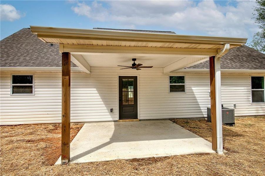 Exterior details and patio area of a home in , Rockmart (Image 3). Exterior details and patio area of a home in , Rockmart (Image 3).