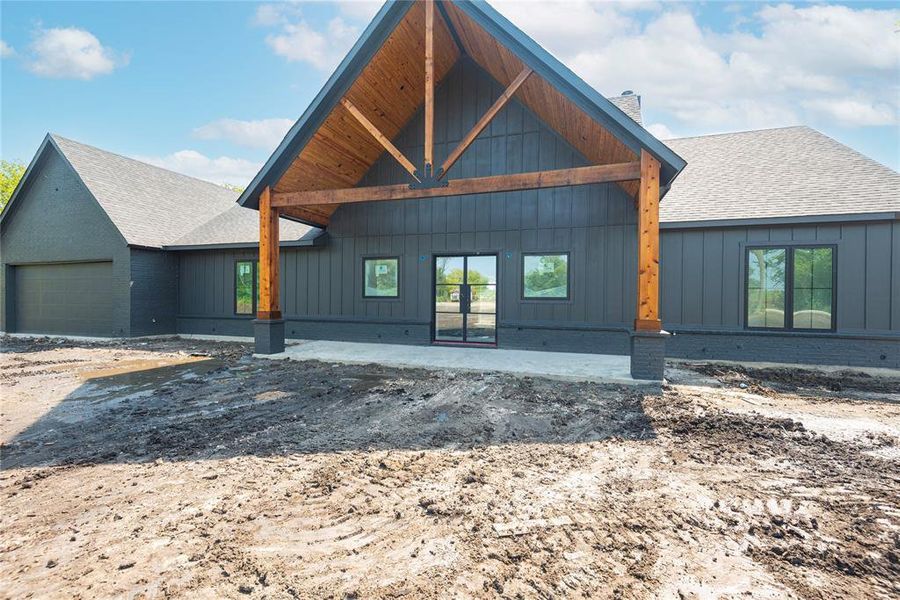 Front exterior of a new home in , Celeste, TX, highlighting curb appeal (Image 7).