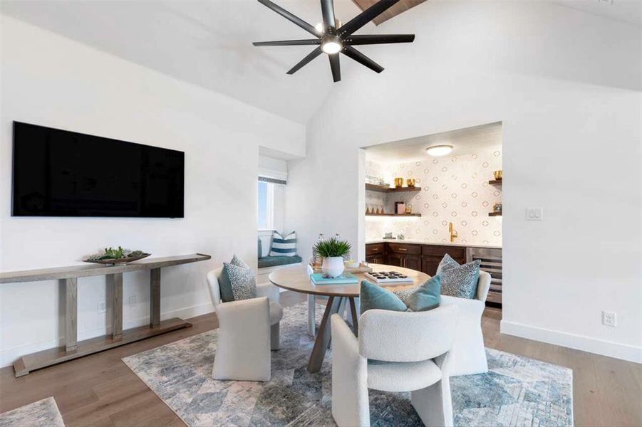 Furnished interior view inside a new home in Estates at Bristol Valley, Heath (Image 12).