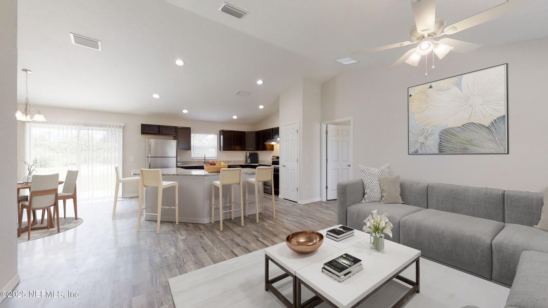 Furnished interior view inside a new home in , Palm Coast (Image 4).