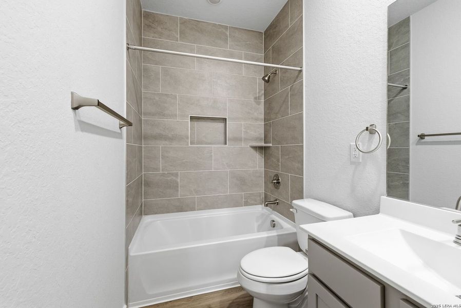 Furnished interior view inside a new home in , New Braunfels (Image 12).