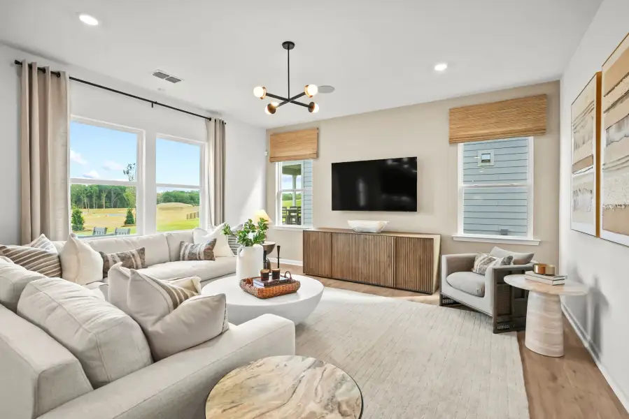 Furnished interior view inside a new home in The Retreat at Carolina Ridge, Harrisburg (Image 13). Furnished interior view inside a new home in The Retreat at Carolina Ridge, Harrisburg (Image 13).