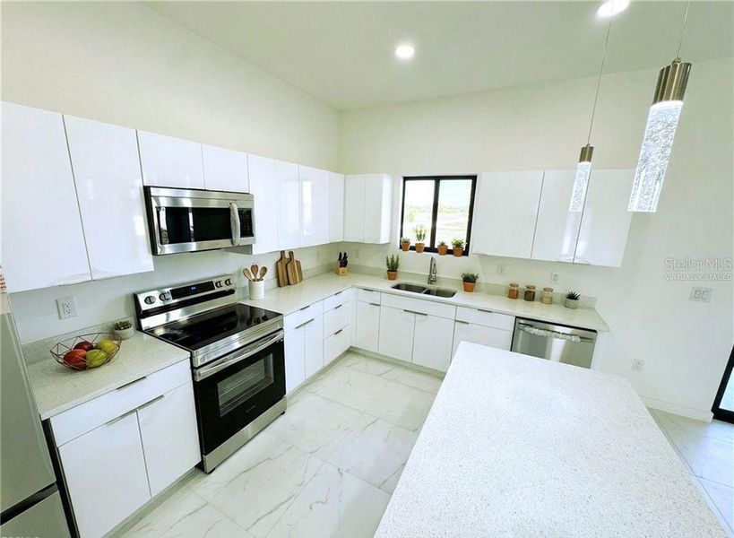 Furnished interior view inside a new home in , Cape Coral (Image 16).