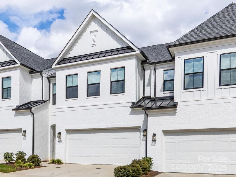 Front exterior of a new home in Towns at Rea Colony, Charlotte, NC, highlighting curb appeal (Image 2).